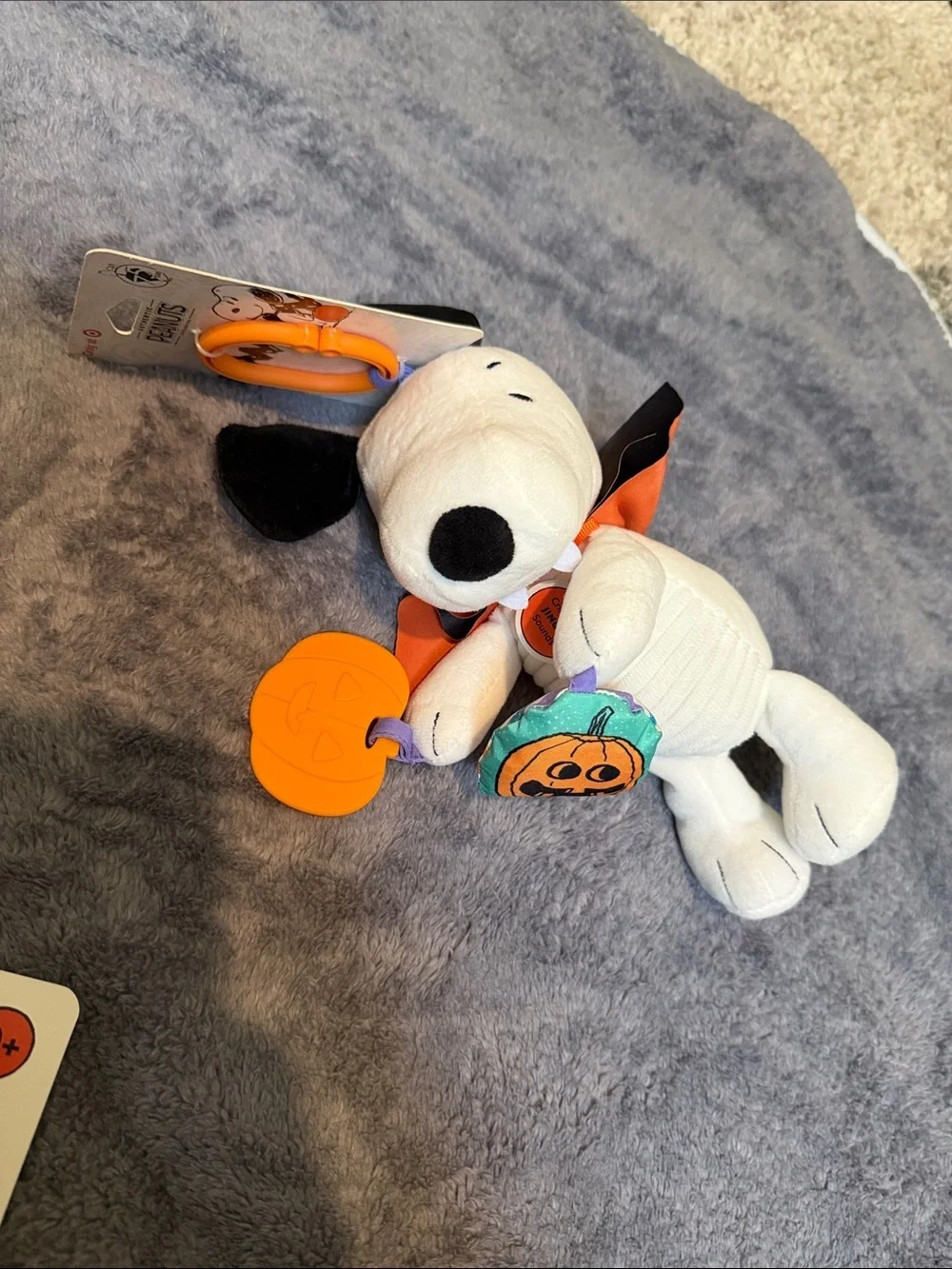Peanuts Halloween Plush & Sensory Toy Set - Lot of 5 0+